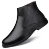 Botas de Hombre Botas Chelsea de Caña Alta Zapatos de Piel Suave Zapatos Casuales de Algodón de Terciopelo de Invierno Zapatos de Piel Genuina Talla Grande Botas de Piel con Suela Suave