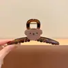 Pinza para el pelo de verano estilo ins con bloques de color para mujer, pasador lindo de lunares japoneses para niña, pinza de tiburón grande para recogidos.