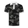 Nueva Camisa Polo comercio exterior transfronterizo venta al por mayor verano nuevo impresión digital 3D manga corta entrega en una sola pieza
