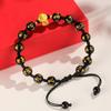 Pulsera de pareja con cuentas de ágata roja del Año de la Serpiente, diseño original femenino, pulsera de serpiente Fu de ágata negra, joyería al por mayor.