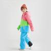 Conjunto de Traje de Esquí para Niños y Niñas, Invierno Exterior Impermeable y Cálido Chaqueta y Pantalón de Esquí, Cortavientos e Impermeable