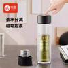 Taza de té portátil de oficina con succión magnética de vidrio de doble capa Mingxia, taza de té para hombres, taza de separación de agua de té de negocios, venta al por mayor