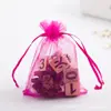 Bolsa para Empaque de Joyería, Bolsa de Malla, Bolsa de Gasa de Organza Transparente, Bolsa de Regalo, Bolsita Cosmética, Logo para Bolsa de Dulces de Boda