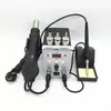 8586 Estación de Desoldadura Digital de Temperatura Ajustable Dos en Uno Pistola de Aire Caliente de 110V Soldador Eléctrico Bolígrafo de Soldadura para Reparación Electrónica