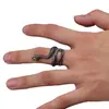 Amazon Transfronterizo Retro Antiguo Abierto Ajustable Aleación Anillo de Serpiente Hombres y Mujeres Anillo de Pareja Anillo de Cola Venta al por Mayor