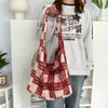 Nova Bolsa de Ombro Plush Retrô Outono e Inverno, Bolsa Tote Preguiçosa, Bolsa de Lã de Grande Capacidade para Axila, Bolsa de Compras