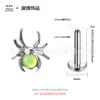 Aretes de Aleación de Titanio Lanbo Transfronterizos F136, Piercings para Labio de Araña de Ópalo, Piercings para Cartílago de Oreja con Rosca Interna, Joyería para Piercings Transfronterizos