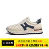 Sapatos Forrest Gump de couro genuíno Sapatos casuais da moda para todos os jogos Tênis masculinos 2024 Verão Novos tênis de corrida ultraleves de sola grossa para homens