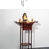 Altar de Bambú Estilo Chino para Uso Doméstico, Mesa de Buda para la Entrada para Adorar a Bodhisattva y Dios de la Riqueza, Pequeño Santuario, Mesa de Altar, Mesa para Incienso