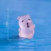 Figuritas de capibara en miniatura, adorables y que brillan en la oscuridad - perfectas para paisajismo de jardines, decoraciones DIY, adornos colgantes y pequeñas exhibiciones de escritorio