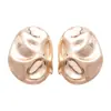 Pendientes Geométricos Plegados Transfronterizos Europeos y Americanos para Mujer, Diseño de Nicho, Pendientes de Alta Gama, Tendencia de Pendientes Irregulares de Lujo Ligero a la Moda