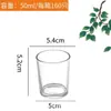 Atacado Transparente Aromaterapia Vidro Simples Suporte de Vela Copo de Vela Doméstica Recipiente de Vidro Copo Vazio Frasco de Vidro