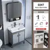 Gabinete de banheiro para varanda com pia integrada, conjunto de gabinete de banheiro de piso, lavatório de cerâmica