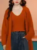 Tops de punto estilo Hong Kong para mujer, moda vintage nueva otoño e invierno 2026 chaqueta holgada de manga larga ropa de punto para mujer