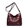 Bolso de Hombro para Mujer Nuevo Retro de Cuero Suave de Alta Calidad con Gran Capacidad, Versátil para el Viaje Diario, Bolso Cruzado Ligero y Casual