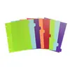 Página separadora de carpeta de fábrica de Shenzhen, 8 colores, de hojas sueltas, núcleo de repuesto de hoja de hojas sueltas de 3 agujeros