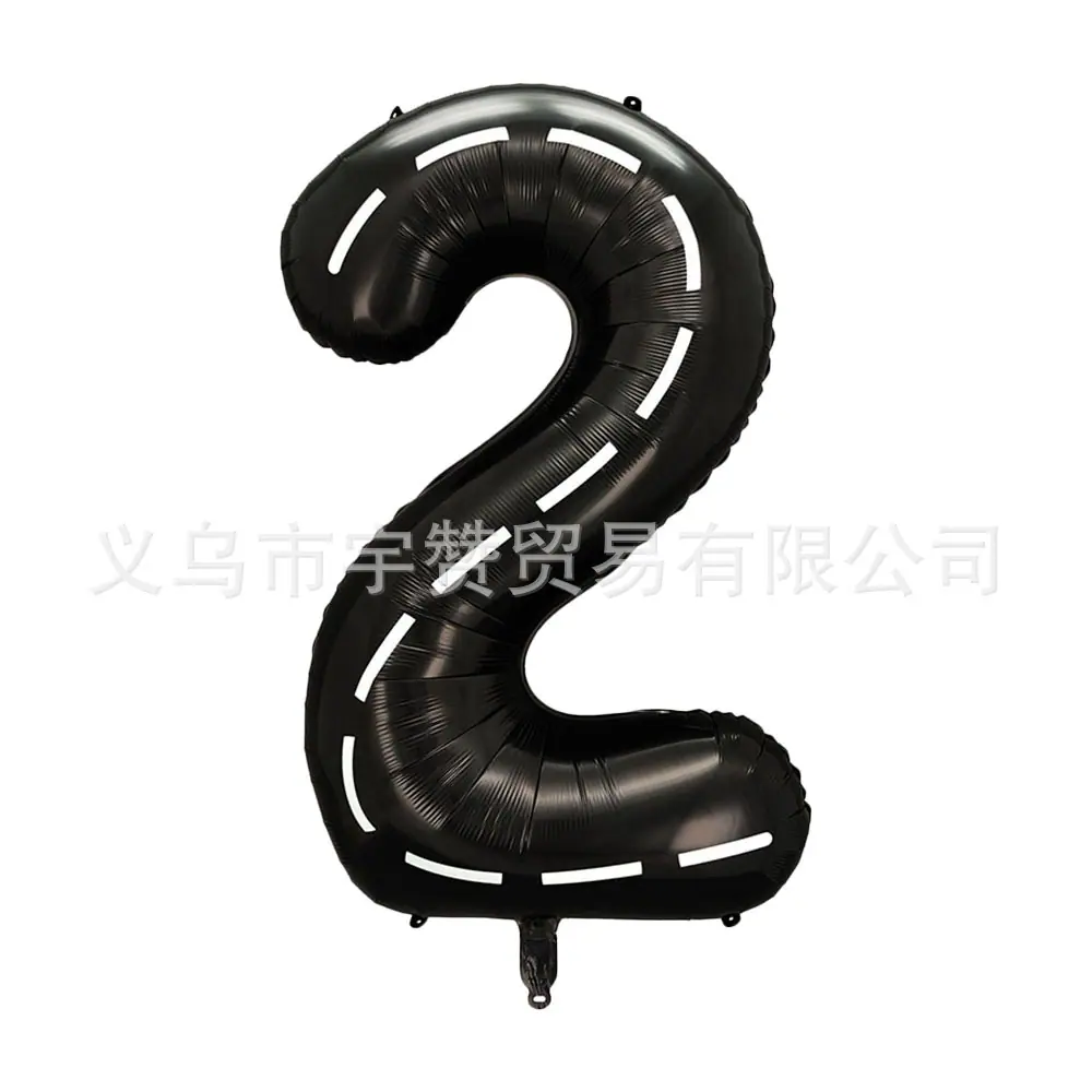 40寸黑白条纹数字 2