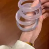 Pulsera de ágata ópalo natural alta hielo transparente lichi congelado calcedonia luz de luna blanca glaciar azul violeta polvo dorado champán