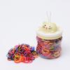 Diadema desechable estilo coreano color arcoíris no fácil de romper goma para el pelo de niños trenza duradera lata banda pequeña para el pelo al por mayor