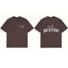 Marca de Moda Americana Cole Buxton Camiseta Minimalista con Logo de Letras y Eslogan Estampado High Street Manga Corta Top Holgado