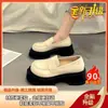 Zapatos de Cuero Británicos Pequeños Retro para Mujer 2025 Nuevo Otoño Versátiles de una Sola Pierna Mocasines de Suela Gruesa Estilo Japonés Zapatos Jk