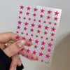 Pegatinas para Uñas Pentagrama de Dopamina, Tendencia Popular de Internet, Dulce y Genial Sencillo Ins Estrella Irregular Decoración de Uñas