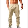 2020 Amazon Wish Aliexpress Verão Europeu e Americano Calças Esportivas Casuais Largas de Algodão e Linho Respirável Hip-Hop Masculino