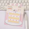 Notas Adhesivas de Gato de Dibujos Animados para Estudiantes, Notas de Mensajes, Pegatinas para Notas, Notas Adhesivas con Forma Linda y Estéticamente Agradable, Notas Adhesivas Reutilizables