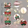 Decorações de Natal transfronteiriças, enfeites de trem de Natal, decorações suspensas, suprimentos para festas em casa, pingentes decorativos