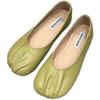 Sapatos de Vovó Flats Femininos 2025 Novo Estilo Coreano Versátil Sapatos para Maternidade Antiderrapante Solado Macio Flats Sapatos Feijão Quatro Estações Tendência