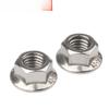 Porca flange sextavada 304 aço inoxidável 316/201 com porca dentada tampa de rosca antiderrapante M3M4M5M6M8-M20