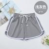 Pantalones cortos deportivos de verano para mujer, informales, holgados, de pierna recta, de cintura alta, adelgazantes, antiluz, de tres puntos, para yoga