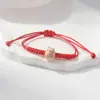 Pulsera Trenzada de Cuerda de Cera Estilo Chino de Panda de Moda, Lindo Dibujo Animado de Totoro, Pareja Estudiante, Joyería de Panda para Zona Turística, Suministro al por Mayor