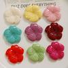 Primavera y verano Nuevos ins textura dulce flor de cinco pétalos parche de resina accesorios para el cabello diy pinza para el cabello funda de teléfono móvil material al por mayor