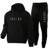 Sudadera con capucha informal para hombre y mujer 2025, conjunto, chaqueta con capucha de marca estampada de moda, forrada de forro polar, Otoño e Invierno