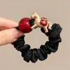 Goma para el pelo roja para el Año del Caballo, Accesorio para el pelo de Año Nuevo para mujer