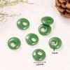 Imitação de vidro Jade fivela de segurança pingente verde escuro jade colar pulseira pingente diy handmade antigo hairpin jóias acessórios