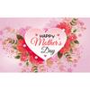 Cartaz de Dia das Mães com flores cor-de-rosa transfronteiriço Festa Feliz Dia das Mães banner para festa personalização em atacado