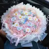 Ramo de Alas Rosa Eterna Beso de Hada Flor de Jabón Regalo Qixi para Novia Mejor Amiga Regalo de Cumpleaños