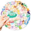 Precio FijoCompra Directa Transfronteriza de 56 Pegatinas de Conejitos Dibujados Suaves y Lindas, Adorables Conejitos de Jade Caricaturescos, Sin Repetir, Hecho a Mano