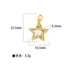 Moda Joker DIY Semiacabado Microincrustado Chapado en Cobre Accesorios de Girasol Accesorios Populares Europeos y Americanos Colgantes de Estrella