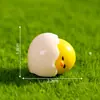Micro-paisaje creativo lindo cáscara de huevo pollo lindo decoraciones DIY accesorios coche mini adornos pequeños de escritorio