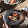 Plato Estilo Japonés Transfronterizo Plato para Espagueti Occidental de 11 Pulgadas Estilo Occidental Espagueti Platos Fríos Plato para Ensalada Sopa Plato para Pasta