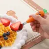 Acero Inoxidable 304 Grado Alimenticio Vajilla Caricatura Creativa Zanahoria Cuchara para Alimentar Bebés Tenedor Traje Portátil