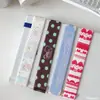 Caderno com alça dupla de bolinhas A7M5a6per caderno elástico decoração fofa fichário