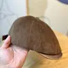 Gorra de Moda Retro Unisex Otoño Invierno Pana Versátil Moderna Boina Logo Personalizado