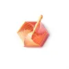Estrela Descompressora Impressa em 3D Ilusão Ótica Dobrável Brinquedo Educativo Infantil Torre de Cenoura Poligonal Espiral Tridimensional Mesa