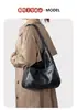Nova Bolsa Tote de Couro Macio Outono e Inverno Grande Capacidade Bolsa Saco Retro Casual Mais Fácil de Combinar Bolsa de Ombro/Axila para o Trabalho