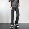 Pantalones de talla grande para hombre pantalones casuales pantalones holgados de pierna recta para hombres gordos pantalones deportivos de talla grande para hombre pantalones negros drapeados