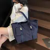 Bolsa de Tela de Nylon de Gran Capacidad para Mujer, Bolso de Hombro Versátil Estilo Coreano, Bolso Cruzado Casual Simple, Bolso Tote Multifuncional de Moda